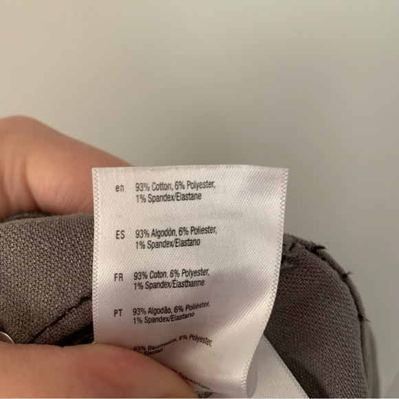 Spanx Pants Womens Medium Silver Metallic Dark Side Zipper Eye Hook Closure - Picture 12 of 13